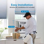 5000 BTU Window Air Conditioner, Window AC Unit with Easy-to-Use Mechanical Controls