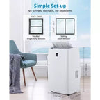 12000BTU Portable Air Conditioners for Bedroom up to 550 Sq Ft