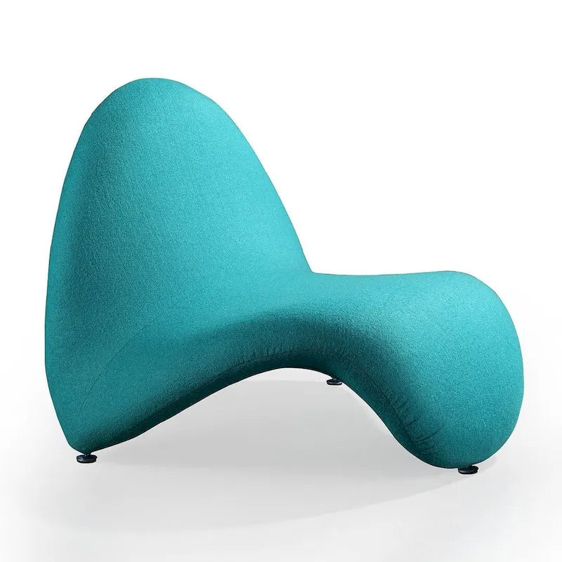 Sillón decorativo de mezcla de lana