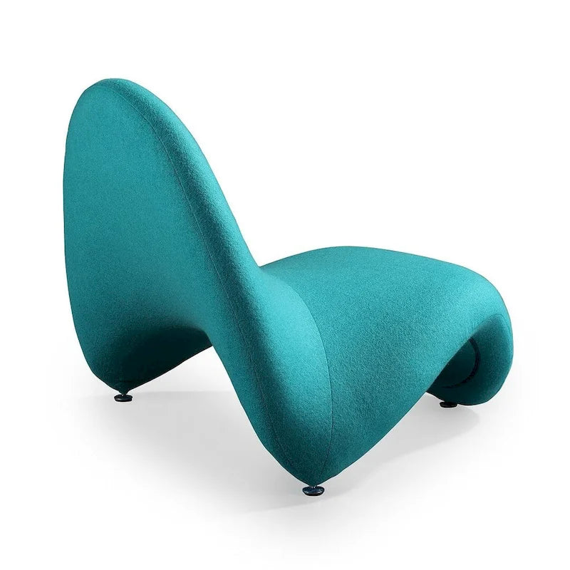 Sillón decorativo de mezcla de lana