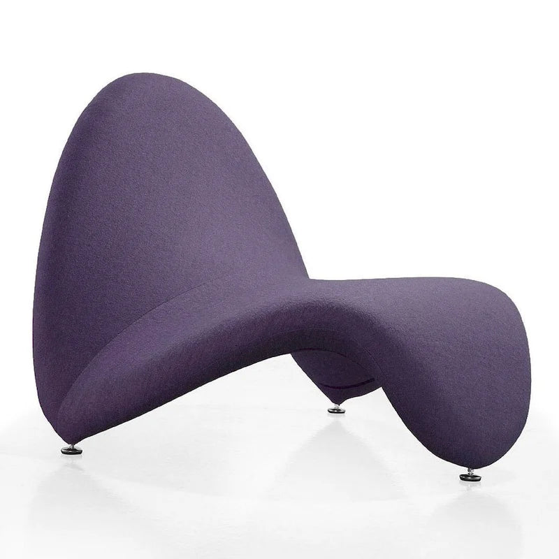 Sillón decorativo de mezcla de lana