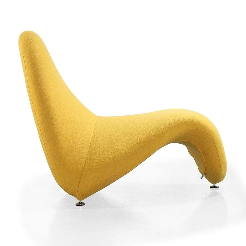 Sillón decorativo de mezcla de lana