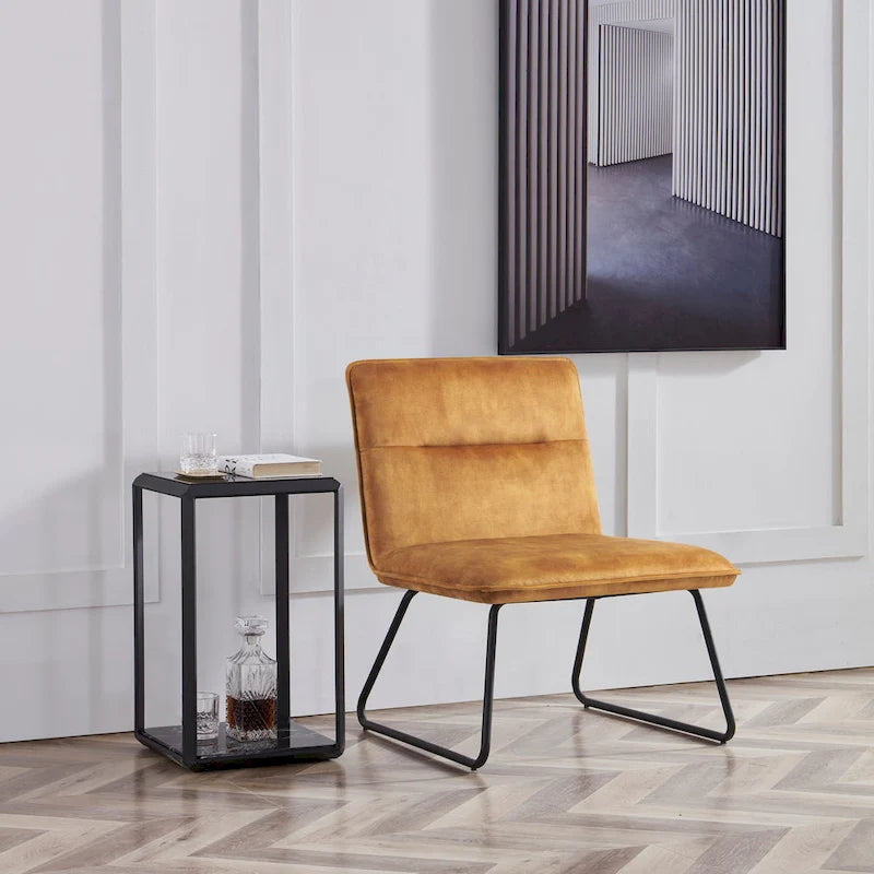 Sillón Bajo Tapizado de Tela