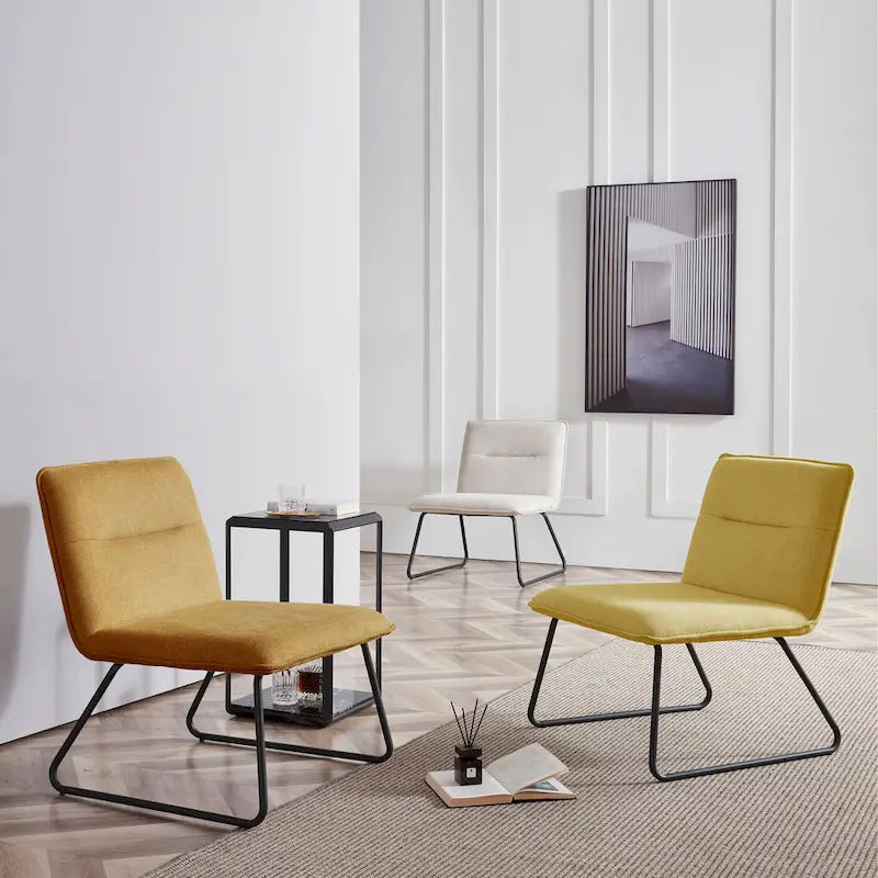 Sillón Bajo Tapizado de Tela