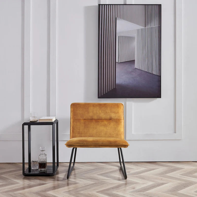 Sillón Bajo Tapizado de Tela