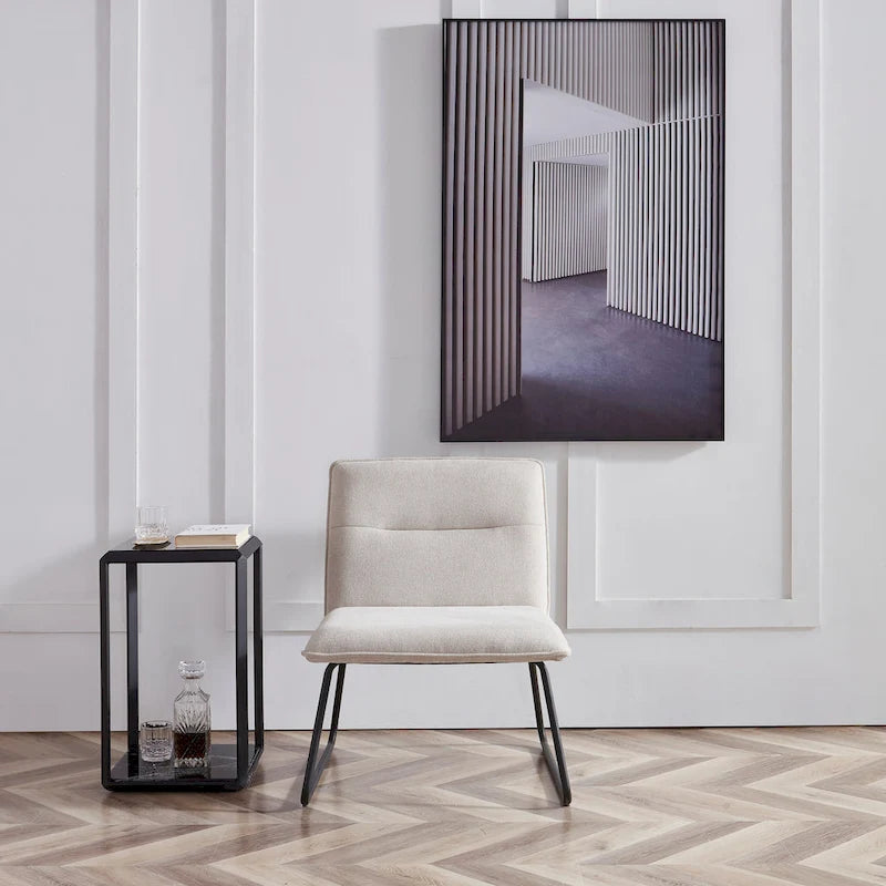 Sillón Bajo Tapizado de Tela