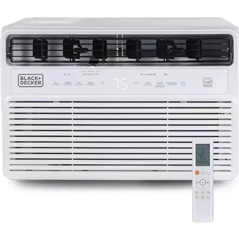 BLACK+DECKER 12,000 BTU Inverter Window Air Conditioner for Up To 550 Sq. Ft., ENERGY STAR Rated AC Unit, Full Function Remote Control, White