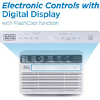 BLACK+DECKER 12,000 BTU Inverter Window Air Conditioner for Up To 550 Sq. Ft., ENERGY STAR Rated AC Unit, Full Function Remote Control, White