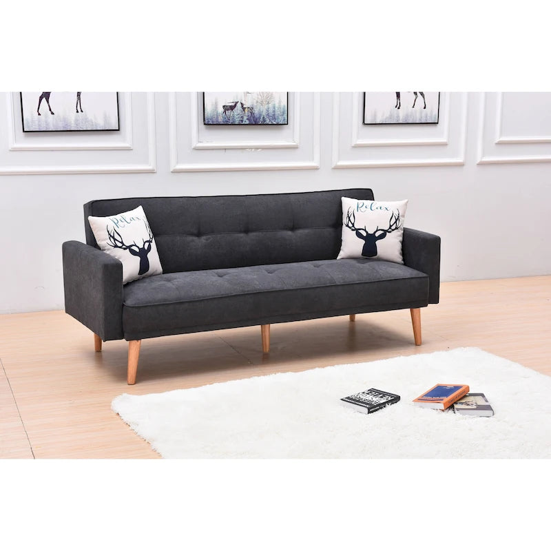 Sillón reclinable de terciopelo con respaldo de ala y empuje