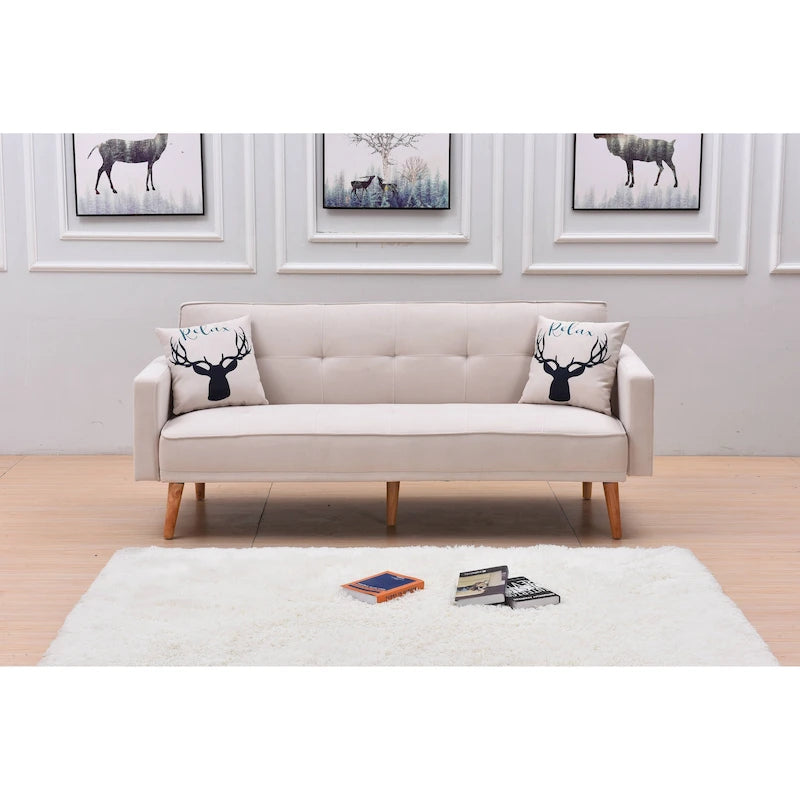 Sillón reclinable de terciopelo con respaldo de ala y empuje