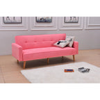 Sillón reclinable de terciopelo con respaldo de ala y empuje