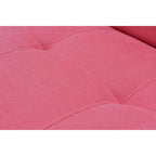 Sillón reclinable de terciopelo con respaldo de ala y empuje