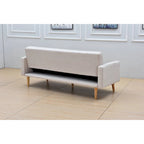 Sillón reclinable de terciopelo con respaldo de ala y empuje