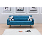 Sillón reclinable de terciopelo con respaldo de ala y empuje