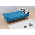 Sillón reclinable de terciopelo con respaldo de ala y empuje