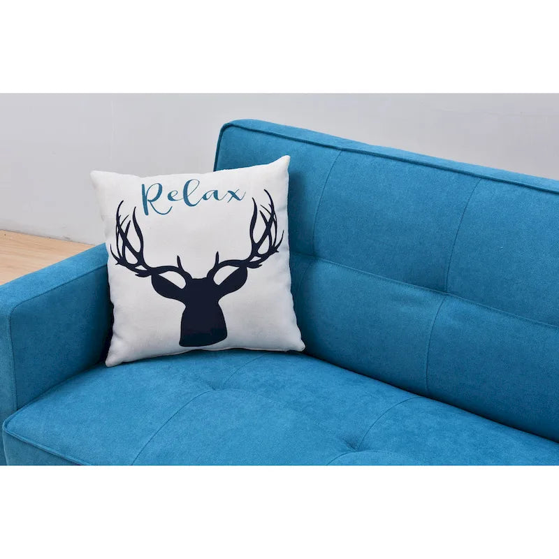 Sillón reclinable de terciopelo con respaldo de ala y empuje