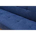 Sillón reclinable de terciopelo con respaldo de ala y empuje