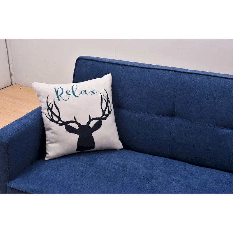 Sillón reclinable de terciopelo con respaldo de ala y empuje