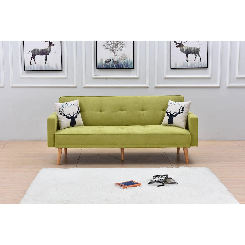 Sillón reclinable de terciopelo con respaldo de ala y empuje