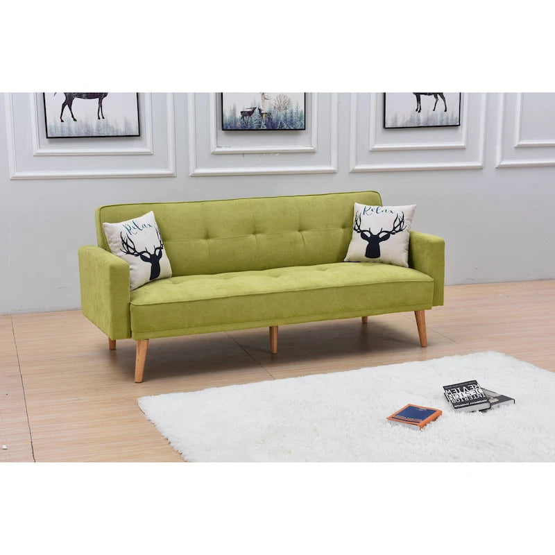 Sillón reclinable de terciopelo con respaldo de ala y empuje