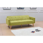 Sillón reclinable de terciopelo con respaldo de ala y empuje