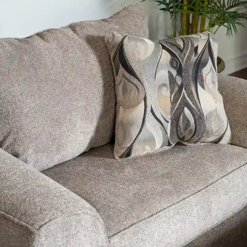 Sillón auxiliar contemporáneo con cojines de tela en el respaldo