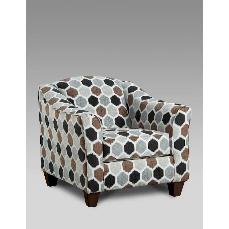 Sillón auxiliar contemporáneo con cojines de tela en el respaldo