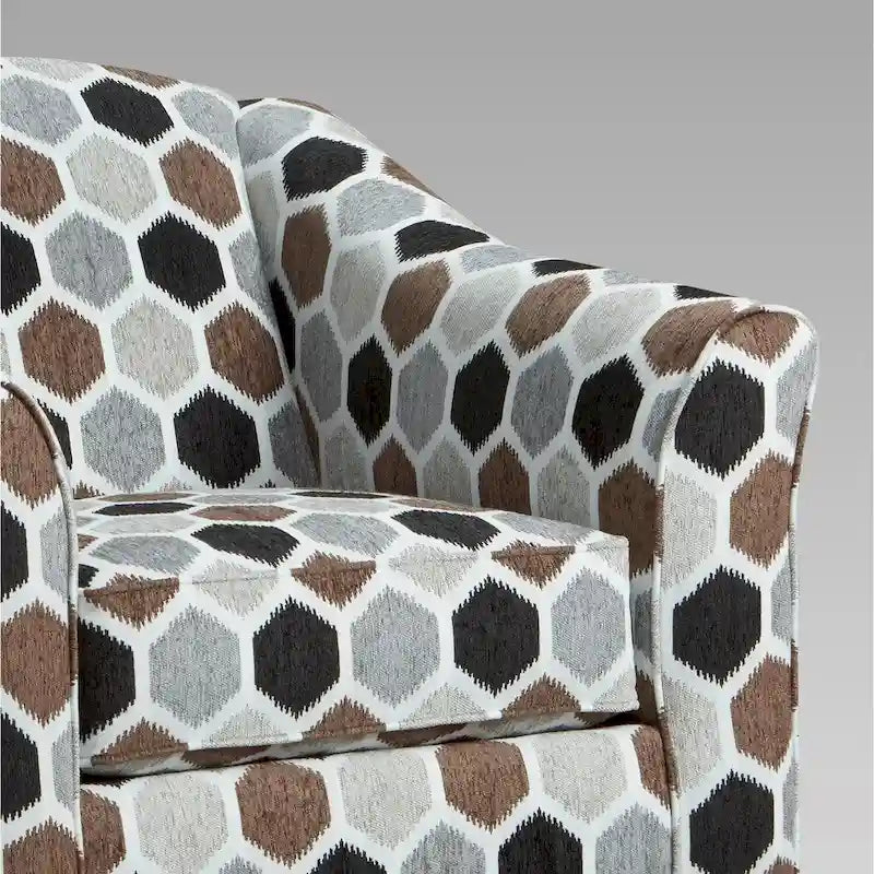 Sillón auxiliar contemporáneo con cojines de tela en el respaldo
