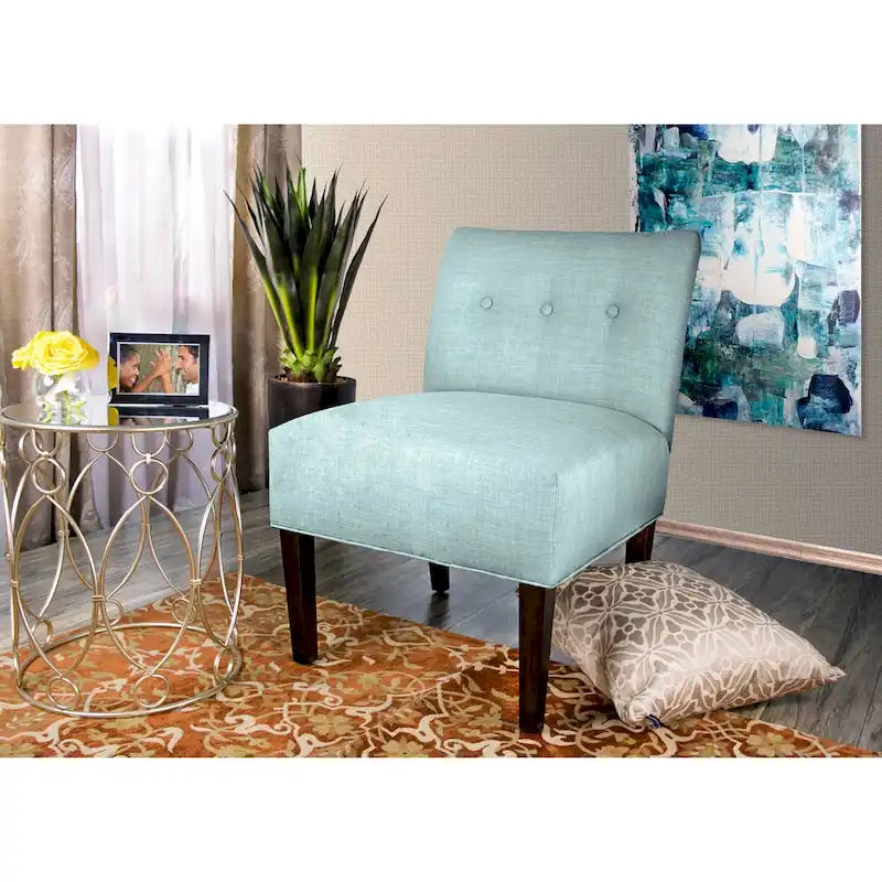 Sillón decorativo Ikat con capitoné