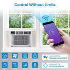 10000 BTU Smart Window Air Conditioner, Window AC Unit with Remote/App Control