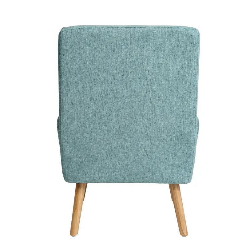 Juego de sillón y otomana de tela