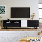 Mueble Moderno para TV de 80" con Doble Espacio de Almacenamiento