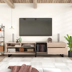 Mueble Moderno para TV de 80" con Doble Espacio de Almacenamiento