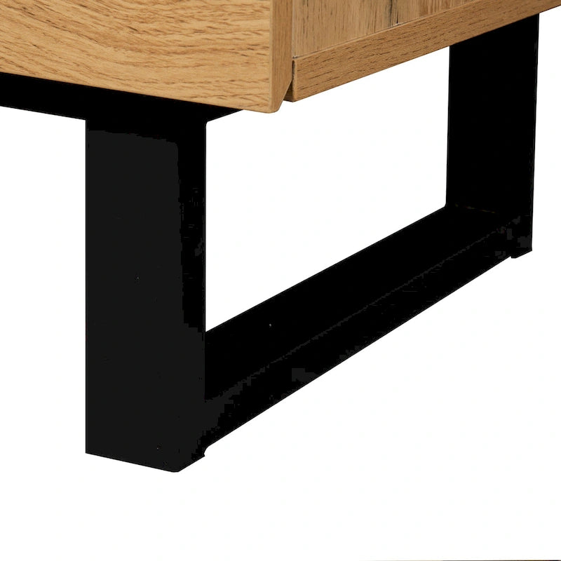 Mueble Moderno para TV de 80" con Doble Espacio de Almacenamiento
