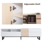 Mueble Moderno para TV de 80" con Doble Espacio de Almacenamiento