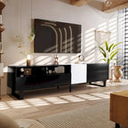 Mueble Moderno para TV de 80" con Doble Espacio de Almacenamiento