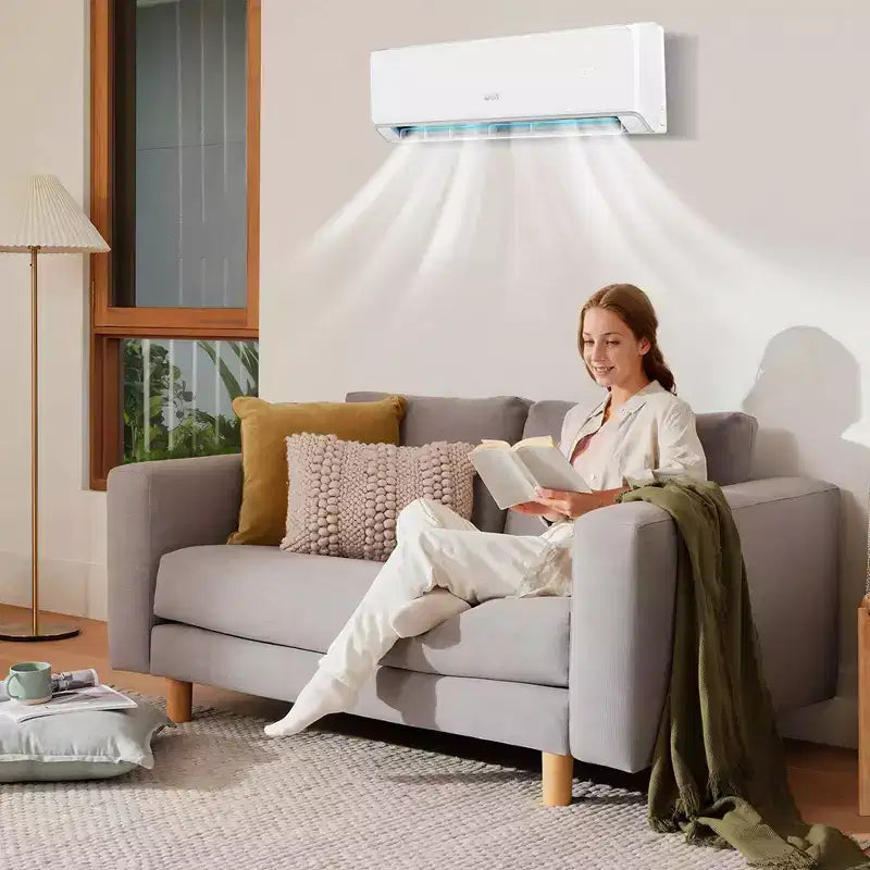 Costway 12000 BTU Wifi Enabled Mini Split Air Conditioner & Heater with Heat Pump Black/White