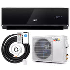 Costway 12000 BTU Wifi Enabled Mini Split Air Conditioner & Heater with Heat Pump Black/White