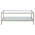 Mesa de centro rectangular de 45 de ancho con estante de espejo