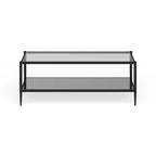 Mesa de centro rectangular de 45 de ancho con estante de espejo