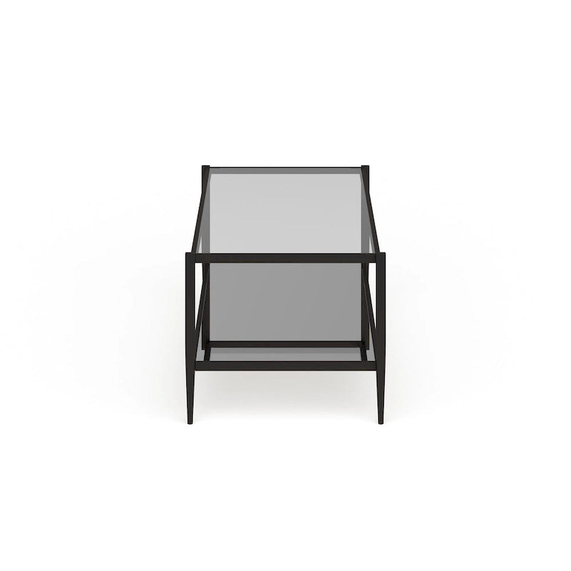 Mesa de centro rectangular de 45 de ancho con estante de espejo