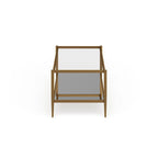 Mesa de centro rectangular de 45 de ancho con estante de espejo