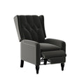 Sillón reclinable de empuje con respaldo de terciopelo