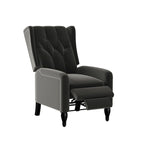 Sillón reclinable de empuje con respaldo de terciopelo