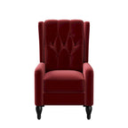 Sillón reclinable de empuje con respaldo de terciopelo