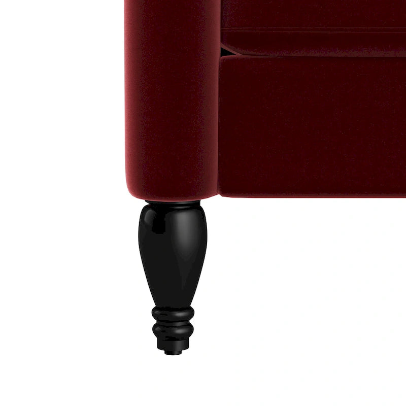 Sillón reclinable de empuje con respaldo de terciopelo