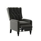 Sillón reclinable de empuje con respaldo de terciopelo