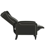 Sillón reclinable de empuje con respaldo de terciopelo