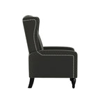 Sillón reclinable de empuje con respaldo de terciopelo