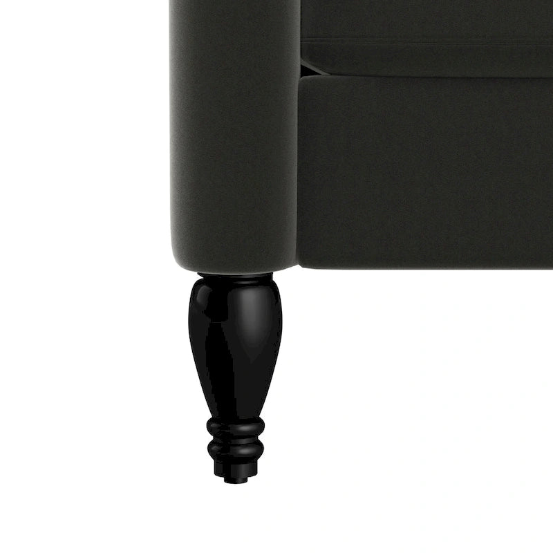 Sillón reclinable de empuje con respaldo de terciopelo